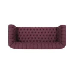 Barneyville Traditional Chesterfield Sofa Wine - Christopher Knight Home -Christopher Knight Home GUEST 0260d70b c312 46d7 b10d 3d6a88b49375
