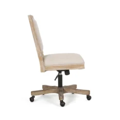 Sandine Rustic Upholstered Swivel Office Chair - Christopher Knight Home -Christopher Knight Home GUEST 027e7462 f05e 4fff be12 01426cf7a751