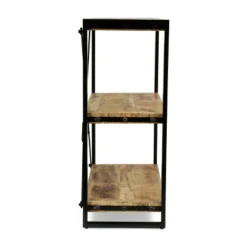 Brinkley Modern Industrial Handcrafted 3 Shelf Mango Wood Shelving Unit Natural/Black - Christopher Knight Home 13 Brinkley Modern Industrial Handcrafted 3 Shelf Mango Wood Shelving Unit Natural/Black - Christopher Knight Home -Christopher Knight Home GUEST 0297a242 f957 4f58 b796 c6144c7240f4
