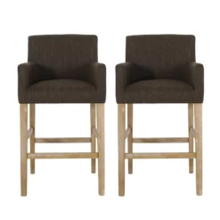 Set Of 2 30.5" Armga Contemporary Fabric Upholstered Wood Counter Height Barstools - Christopher Knight Home 21 Set Of 2 30.5" Armga Contemporary Fabric Upholstered Wood Counter Height Barstools - Christopher Knight Home -Christopher Knight Home GUEST 0394d893 ad63 4d60 a0c2 7d378c4ebb59