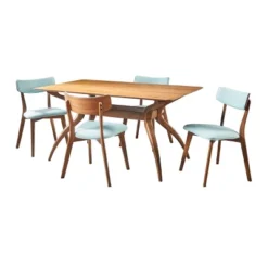 5pc Nissie Mid-Century Dining Set - Christopher Knight Home -Christopher Knight Home GUEST 04f780e9 c286 4868 8409 8e029361c41b