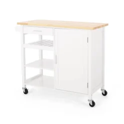 Westcliffe Contemporary Kitchen Cart With Wheels - Christopher Knight Home -Christopher Knight Home GUEST 0536a5d5 dc9f 4552 83ab a77ea7562035