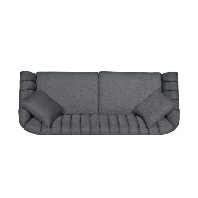 Ansonia Contemporary Fabric 3 Seater Sofa - Christopher Knight Home 6 Ansonia Contemporary Fabric 3 Seater Sofa - Christopher Knight Home - Image 4