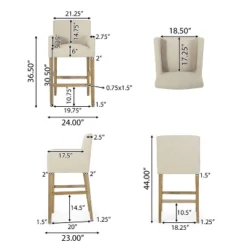 Set Of 2 30.5" Armga Contemporary Fabric Upholstered Wood Counter Height Barstools - Christopher Knight Home 19 Set Of 2 30.5" Armga Contemporary Fabric Upholstered Wood Counter Height Barstools - Christopher Knight Home -Christopher Knight Home GUEST 063caac2 dc92 4cdb a595 bca6beed1c6a