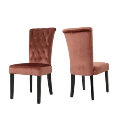 Set Of 2 Venetian New Velvet Tufted Dining Chair - Christopher Knight Home -Christopher Knight Home GUEST 0b04d926 bc3d 4de6 8a53 e174676fe3d0