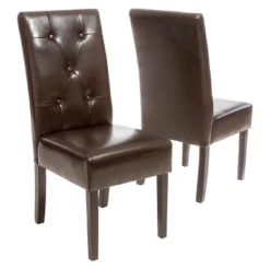 Taylor Bonded Leather Dining Chair Set 2ct - Christopher Knight Home 11 Taylor Bonded Leather Dining Chair Set 2ct - Christopher Knight Home -Christopher Knight Home GUEST 0dd412ea 8b0e 403c 84d1 3359074d895f