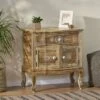 Culloden Handcrafted Boho Mango Wood Cabinet Natural/White - Christopher Knight Home -Christopher Knight Home GUEST 0e242808 da94 4262 83e6 6b29051bb592