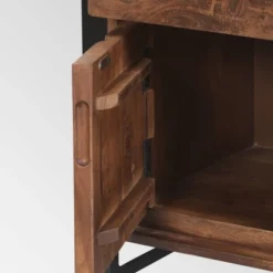 Guetlet Boho Cabinet Light Brown/Black - Christopher Knight Home -Christopher Knight Home GUEST 0f25b538 a98e 40ba a8e1 3008817822d2