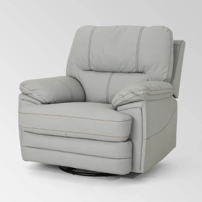 Elodie Leather Swivel Power Recliner - Christopher Knight Home 9 Elodie Leather Swivel Power Recliner - Christopher Knight Home - Image 7