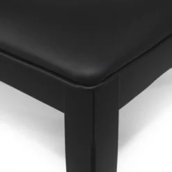 2pk Fairgreens Farmhouse Upholstered Wood Dining Chairs Black - Christopher Knight Home -Christopher Knight Home GUEST 1103f070 5dc8 4bdf 96d8 2d005924a450