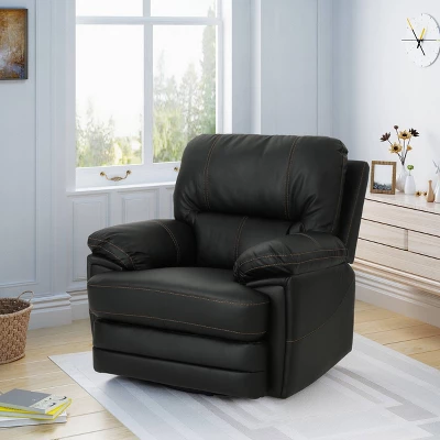Elodie Leather Swivel Power Recliner - Christopher Knight Home 3 Elodie Leather Swivel Power Recliner - Christopher Knight Home