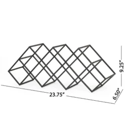 Mcclellan Modern Industrial 7 Bottle Tabletop Wine Rack Black - Christopher Knight Home 17 Mcclellan Modern Industrial 7 Bottle Tabletop Wine Rack Black - Christopher Knight Home -Christopher Knight Home GUEST 114a9b17 34e7 43b0 bcd5 1b390b898e73