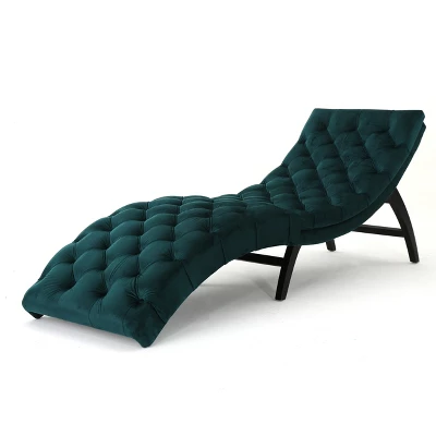 Garret Tufted Chaise Lounge - Christopher Knight Home 8 Garret Tufted Chaise Lounge - Christopher Knight Home - Image 7