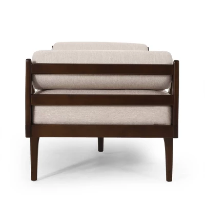 Rayle Contemporary Tufted Chaise Lounge With Rolled Accent Pillows - Christopher Knight Home 5 Rayle Contemporary Tufted Chaise Lounge With Rolled Accent Pillows - Christopher Knight Home - Image 3