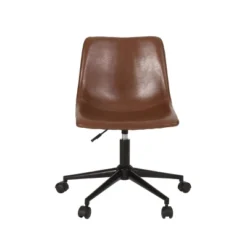 Jarvi Contemporary Upholstered Swivel Office Chair With Rolling Casters - Christopher Knight Home -Christopher Knight Home GUEST 12f79334 c968 4ec9 80dc a4d5e3c42434