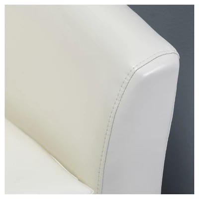 Daymian Faux Leather Swivel Club Chair - Christopher Knight Home 5 Daymian Faux Leather Swivel Club Chair - Christopher Knight Home - Image 3