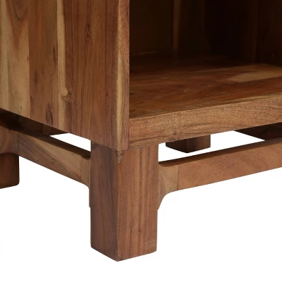 Set Of 2 Wadley Boho Handcrafted Acacia Wood Nightstands Natural - Christopher Knight Home 9 Set Of 2 Wadley Boho Handcrafted Acacia Wood Nightstands Natural - Christopher Knight Home - Image 7