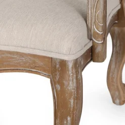 Set Of 2 Andrea French Country Wood And Cane Upholstered Dining Armchairs - Christopher Knight Home -Christopher Knight Home GUEST 185b987e bdfc 43af 912d 00bd90a5c8a3