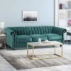 Bowie Modern Glam Velvet Sofa Teal - Christopher Knight Home -Christopher Knight Home GUEST 188d0c77 6126 4530 a899 c6130760797a