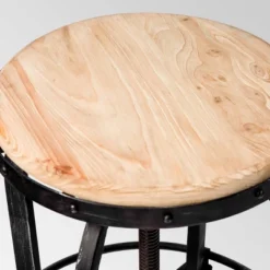 Set Of 2 Farmdale Industrial Adjustable Swivel Barstool Tan - Christopher Knight Home -Christopher Knight Home GUEST 1b102177 5c32 4db1 9a0c 9f4f7f7e545c