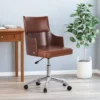 Rhine Mid-Century Modern Upholstered Swivel Office Chair - Christopher Knight Home