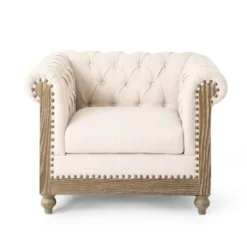 Castalia Chesterfield Tufted Fabric Club Chair With Nailhead Trim - Christopher Knight Home 20 Castalia Chesterfield Tufted Fabric Club Chair With Nailhead Trim - Christopher Knight Home -Christopher Knight Home GUEST 1cdbc627 92df 4fc7 bdd4 74c86dc76277