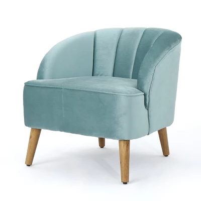 Amaia Modern New Velvet Club Chair - Christopher Knight Home 10 Amaia Modern New Velvet Club Chair - Christopher Knight Home - Image 8