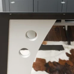 Oria L-Shaped Desk With Tempered Glass - Black/Gray - Christopher Knight Home -Christopher Knight Home GUEST 1d92c93d 8edf 4ab5 81ee 8151ecb73543