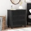 Newell Rustic Acacia Wood And Cane 3 Drawer Dresser Dark Gray - Christopher Knight Home -Christopher Knight Home GUEST 1e6d4cd1 5431 4cbc 904c d825de8bc1d9