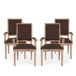 Set Of 4 Maria French Country Wood Upholstered Dining Chairs - Christopher Knight Home 28 Set Of 4 Maria French Country Wood Upholstered Dining Chairs - Christopher Knight Home -Christopher Knight Home GUEST 1eb439e1 6507 4bb2 b330 98492bdae793