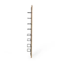 Toston Modern Industrial 8 Bottle Wall Mounted Wine Rack Natural/Black - Christopher Knight Home -Christopher Knight Home GUEST 1eba0935 aa37 4ff6 9416 0fcb15d80169