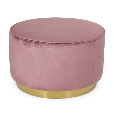 Croton Modern Glam Velvet Swivel Ottoman - Christopher Knight Home 7 Croton Modern Glam Velvet Swivel Ottoman - Christopher Knight Home - Image 5