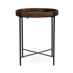 Tift Handcrafted Modern Industrial Mango Wood Folding Tray Top Side Table Natural/Black - Christopher Knight Home 8 Tift Handcrafted Modern Industrial Mango Wood Folding Tray Top Side Table Natural/Black - Christopher Knight Home -Christopher Knight Home GUEST 204e8a7e f2b6 47a6 bd99 2a289acae005