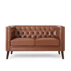 Holasek Contemporary Upholstered Tufted Loveseat - Christopher Knight Home -Christopher Knight Home GUEST 20838796 6838 4351 972e c2e36dda535d