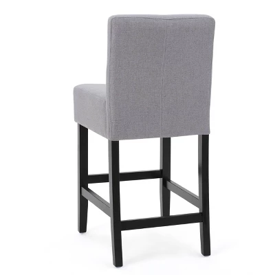 Set Of 2 26" Lopez Fabric Counter Height Barstools - Christopher Knight Home 7 Set Of 2 26" Lopez Fabric Counter Height Barstools - Christopher Knight Home - Image 5