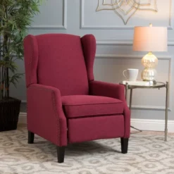 Wescott Traditional Fabric Recliner Deep Red - Christopher Knight Home -Christopher Knight Home GUEST 21f888f3 a241 4bbf bc09 549496281faa
