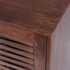 Punjab Handcrafted Boho Mango Wood 2 Door Sideboard French Gray/Antique Bronze - Christopher Knight Home -Christopher Knight Home GUEST 23a08196 2e0f 469f a6b3 fbd29e770763