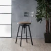 Alanis Firwood Barstool Black Brush Silver - Christopher Knight Home -Christopher Knight Home GUEST 243a96e5 a7c0 484e 9d68 962504d07bbf