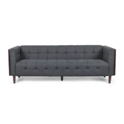 Mclarnan Contemporary Tufted 3 Seater Sofa - Christopher Knight Home -Christopher Knight Home GUEST 2568adca 9edf 47b2 be4e f9bae7bda4a8