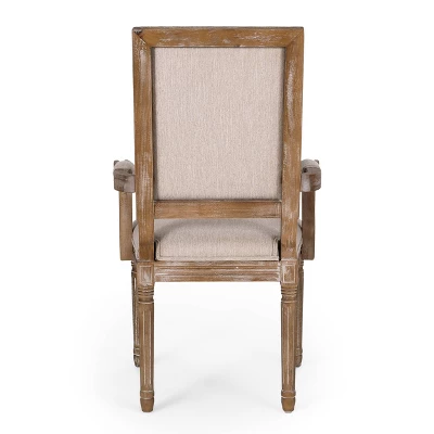 Set Of 4 Maria French Country Wood Upholstered Dining Chairs - Christopher Knight Home 8 Set Of 4 Maria French Country Wood Upholstered Dining Chairs - Christopher Knight Home - Image 6