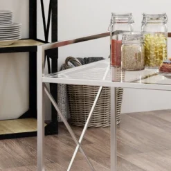 Ignatius Industrial Modern Bar Cart Silver - Christopher Knight Home -Christopher Knight Home GUEST 26760609 8afd 4024 af3b 21da614fe849