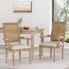 Set Of 2 Maria French Country Wood And Cane Upholstered Dining Chairs - Christopher Knight Home -Christopher Knight Home GUEST 27b4f22c f1d3 4a2e 84f4 cef8e6ac1ede