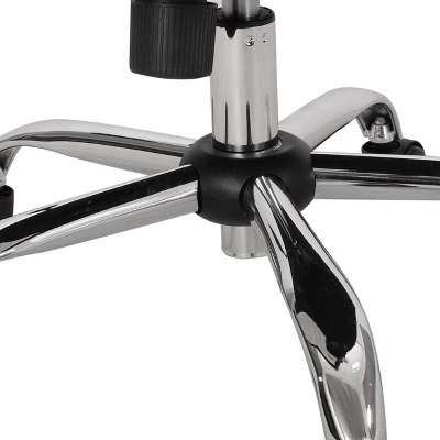 Gehring Modern Channel Stitched Swivel Office Lift Chair White/Chrome - Christopher Knight Home 5 Gehring Modern Channel Stitched Swivel Office Lift Chair White/Chrome - Christopher Knight Home - Image 3