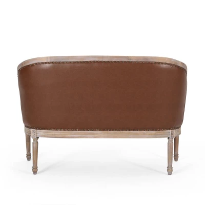 Faye Traditional Tufted Upholstered Loveseat - Christopher Knight Home 7 Faye Traditional Tufted Upholstered Loveseat - Christopher Knight Home - Image 5