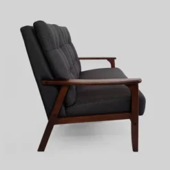 Duluth Mid Century Tufted Loveseat Black - Christopher Knight Home -Christopher Knight Home GUEST 29351020 f13d 43f2 b8a5 484488b155d3