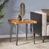 Villard Boho Handcrafted Mango Wood Parquet Side Table Natural Honey/Gray - Christopher Knight Home 1 Villard Boho Handcrafted Mango Wood Parquet Side Table Natural Honey/Gray - Christopher Knight Home -Christopher Knight Home GUEST 29b24276 7d66 4b02 9253 07acbc2ddd6e