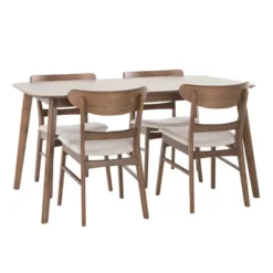 5pc Idalia Mid-Century Modern Dining Set - Christopher Knight Home -Christopher Knight Home GUEST 29d33b4f 8018 43a5 acab 16af595b0e44
