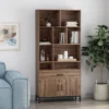67.25" Gallatin Contemporary Cube Unit Bookcase Walnut - Christopher Knight Home -Christopher Knight Home GUEST 2a70c846 f06e 4939 9b3f b6db35313ebe