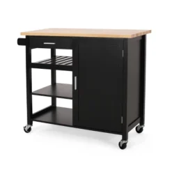 Westcliffe Contemporary Kitchen Cart With Wheels - Christopher Knight Home -Christopher Knight Home GUEST 2a956c54 d2ee 4098 8f48 a13f54b210a1