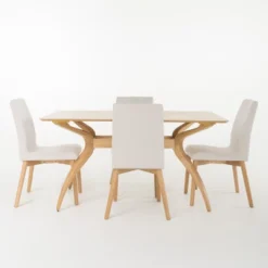 5pc 60" Orrin Curved Leg Dining Set - Christopher Knight Home 11 5pc 60" Orrin Curved Leg Dining Set - Christopher Knight Home -Christopher Knight Home GUEST 2b233c9f 0522 429e ab37 ca4d3729f2fb